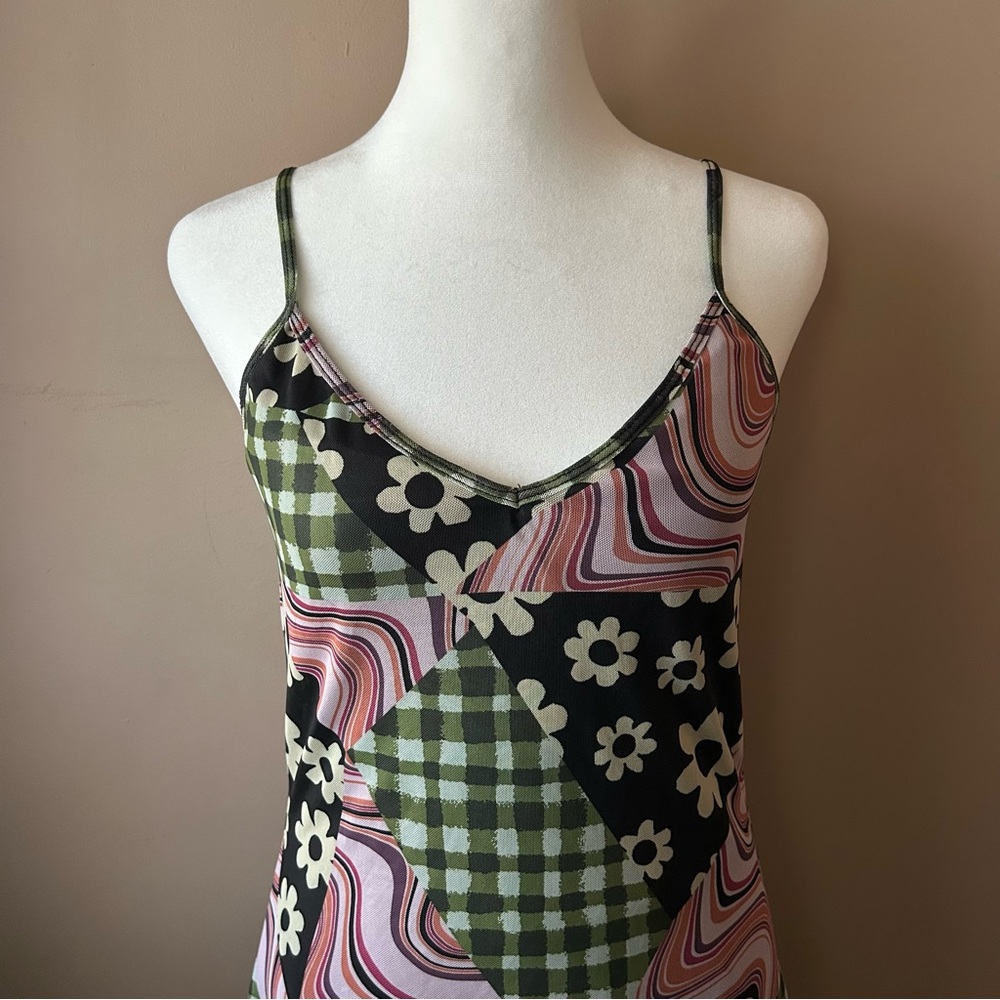 Current Mood Multi Pattern Mini Dress - image 2